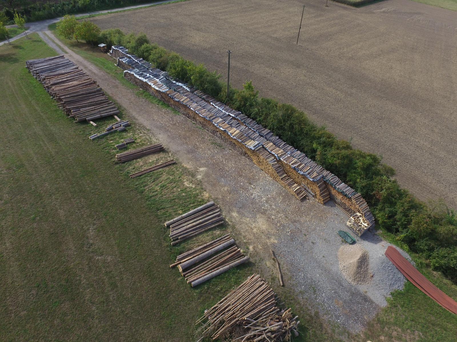 Luftaufnahme, Brennholz kaufen, Ansbach, Eyb Holzhandel, Holzverkauf, Brennholzverkauf, Ofenfertig